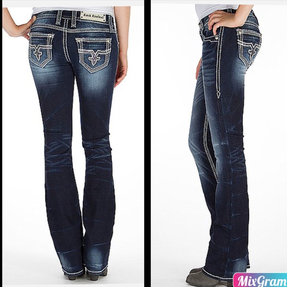 🖤Rock Rival Boot Cut Jeans sz 25🖤